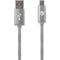 Charge & Sync Illuminated USB to Micro USB Cable, 3ft (Silver)-USB Charge & Sync Cable-JadeMoghul Inc.