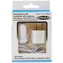 Charge & Sync Kit with Lightning(R) to USB Cable (White)-Wall/Car Combo Chargers-JadeMoghul Inc.