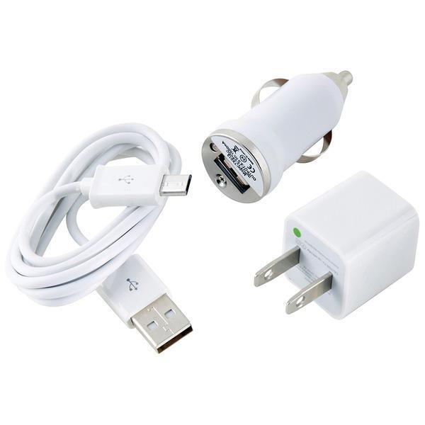 Charge & Sync Kit with Micro USB to USB Cable-Wall/Car Combo Chargers-JadeMoghul Inc.