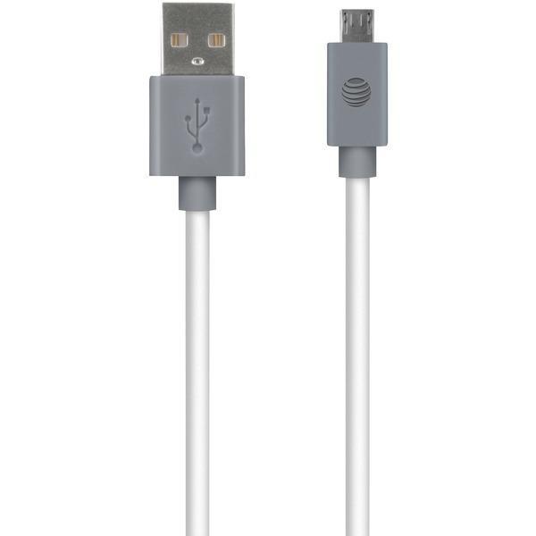 Charge & Sync USB to Micro USB Cable, 10ft (White)-USB Charge & Sync Cable-JadeMoghul Inc.