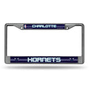 Car License Plate Frame Charlotte Hornets Bling Chrome Frame