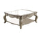 Charming Coffee Table, Brown& Clear Glass-Coffee Tables-Antique Brown,Glass-Glass Wood (Schima Superba)-JadeMoghul Inc.