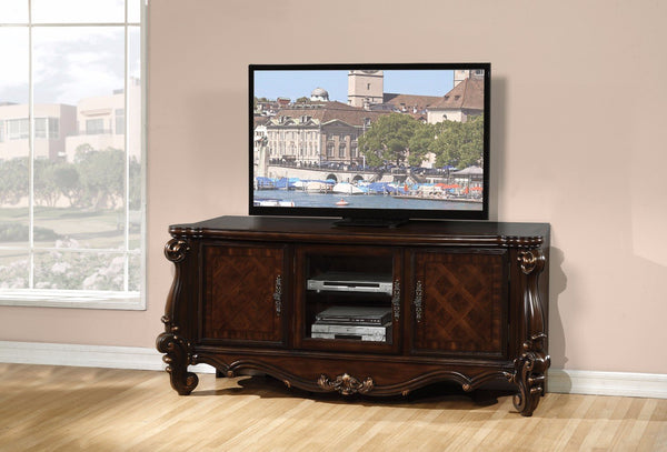 Charming TV Stand, Cherry Oak Brown-Entertainment Centers and Tv Stands-Cherry Oak Brown-Poplar Wood Basswood Veneer MDF-JadeMoghul Inc.