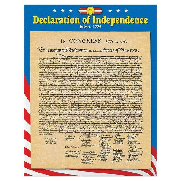 CHART DECLARATION OF INDEPENDENCE-Learning Materials-JadeMoghul Inc.