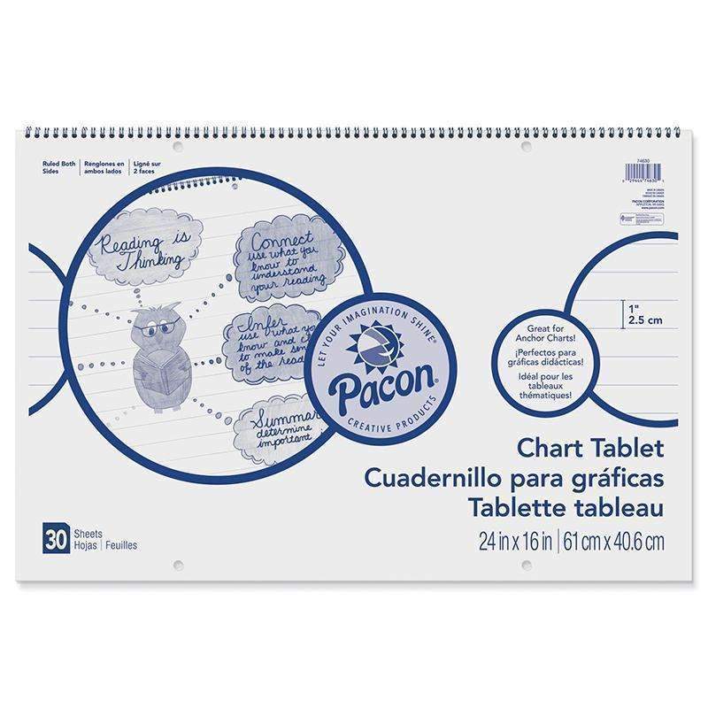 CHART TABLET 1 INCH RULE 24X16-Arts & Crafts-JadeMoghul Inc.