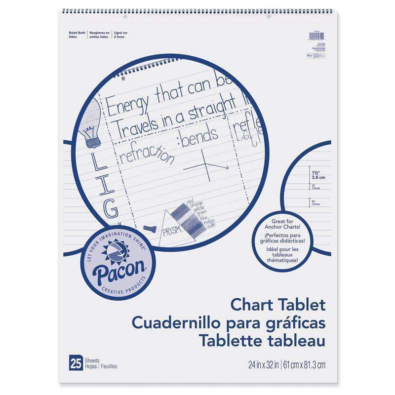 CHART TABLET 24X32 1-1/2 IN RULED-Arts & Crafts-JadeMoghul Inc.