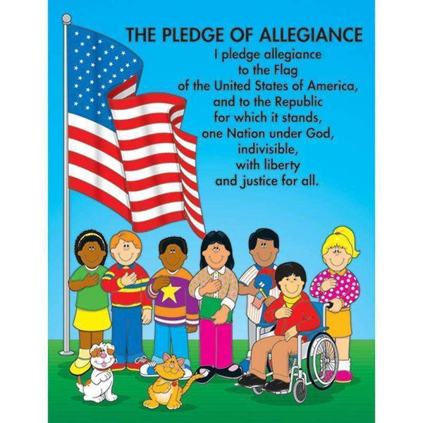 CHARTLET THE PLEDGE OF ALLEGIANCE-Learning Materials-JadeMoghul Inc.