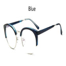 Cheap transparent Spectacle frame Anti-fatigue for cat eyes men's Glasses women Oculos De Grau masculino Retro Vintage eyewear-blue-China-JadeMoghul Inc.
