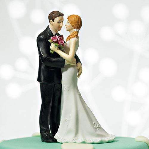 Cheeky Couple Figurine "My Main Squeeze" Dark Skin Tone (Pack of 1)-Wedding Cake Toppers-JadeMoghul Inc.