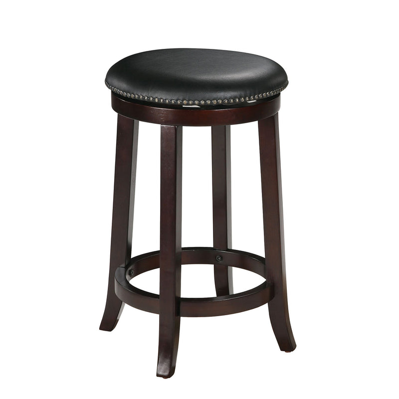 Chelsea Counter Height Stool - Set of 2 - Espresso-Footstools and Ottomans-Espresso-PU Wood (Castanopsis cuspidate)-JadeMoghul Inc.