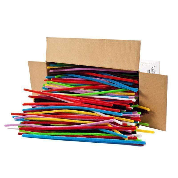 CHENILLE STEMS 12IN ASST CLRS-Supplies-JadeMoghul Inc.