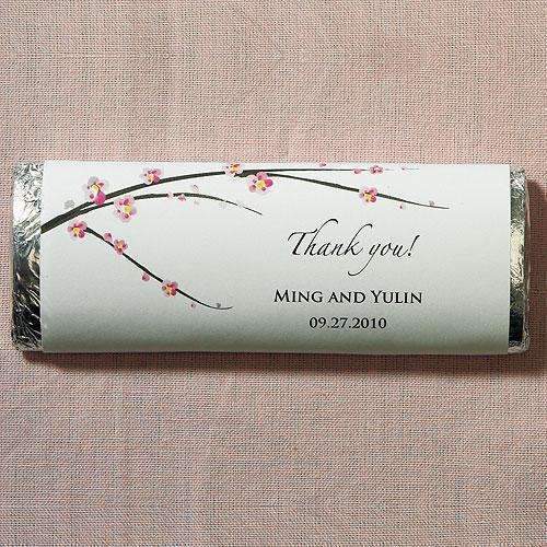 Cherry Blossom Nut Free Gourmet Milk Chocolate Bar (Pack of 1)-Wedding Candy Buffet Accessories-JadeMoghul Inc.