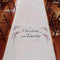Cherry Blossom Personalized Aisle Runner White With Hearts Fuchsia (Pack of 1)-Aisle Runners-Fuchsia-JadeMoghul Inc.