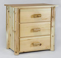 Chests Wooden Chest - 21" X 20" X 24" Clear Wood 3 Drawer Chest HomeRoots