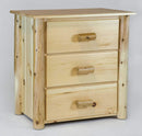 Chests Wooden Chest - 21" X 20" X 24" Clear Wood 3 Drawer Chest HomeRoots