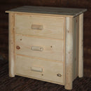 Chests Wooden Chest - 21" X 20" X 24" Vintage Whiskey Wood 3 Drawer Chest HomeRoots