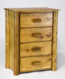 Chests Wooden Chest - 32" X 20" X 42" Light Honey Wood 4 Drawer Chest HomeRoots