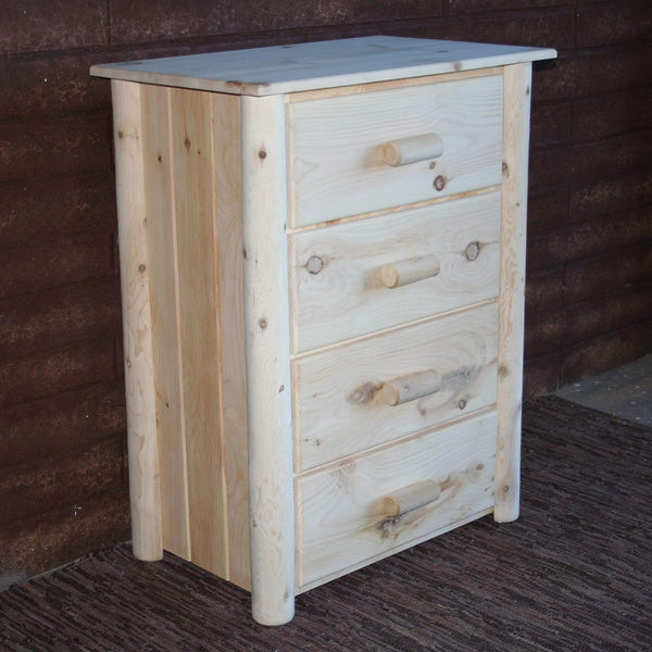 Chests Wooden Chest - 32" X 20" X 42" Natural Wood 4 Drawer Chest HomeRoots