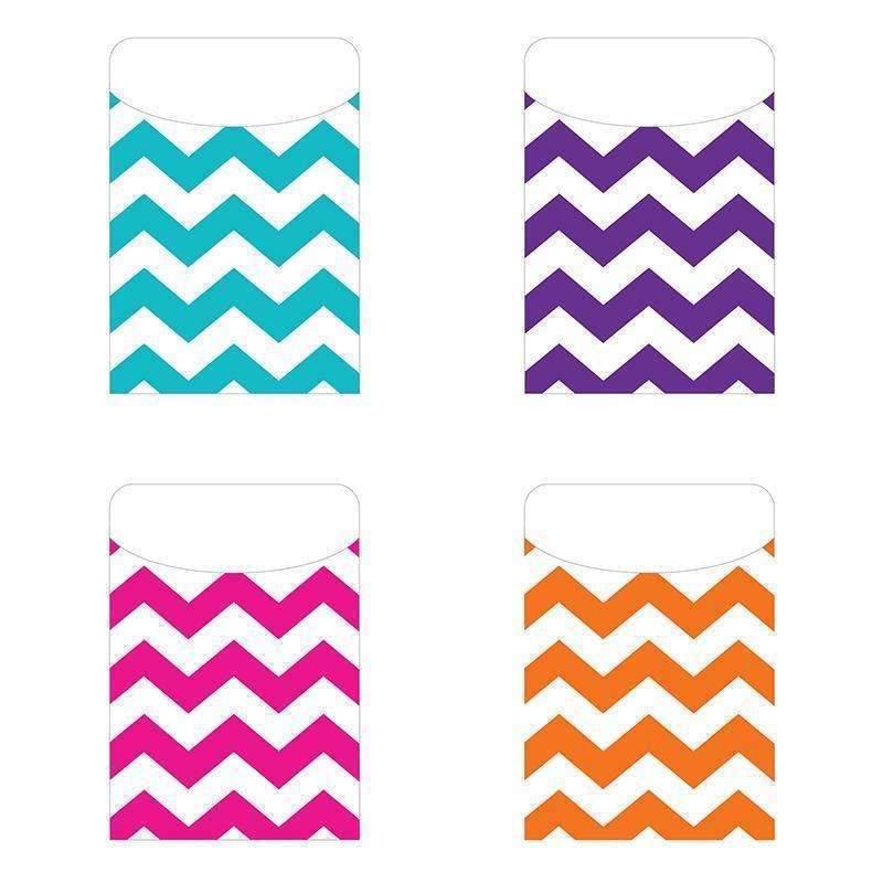 CHEVRON PEEL & STICK POCKETS 25CT-Supplies-JadeMoghul Inc.