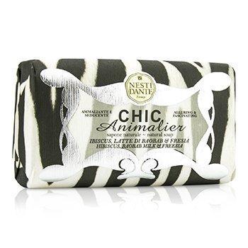 Chic Animalier Natural Soap - Hibiscus, Baobab Milk & Freesia - 250g/8.8oz-All Skincare-JadeMoghul Inc.