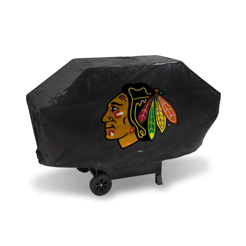 BBQ Grill Covers Blackhawks Deluxe Grill Cover (Black)