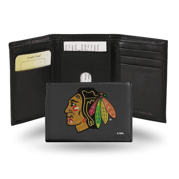 Trifold Wallet Chicago Blackhawks Embroidered Trifold