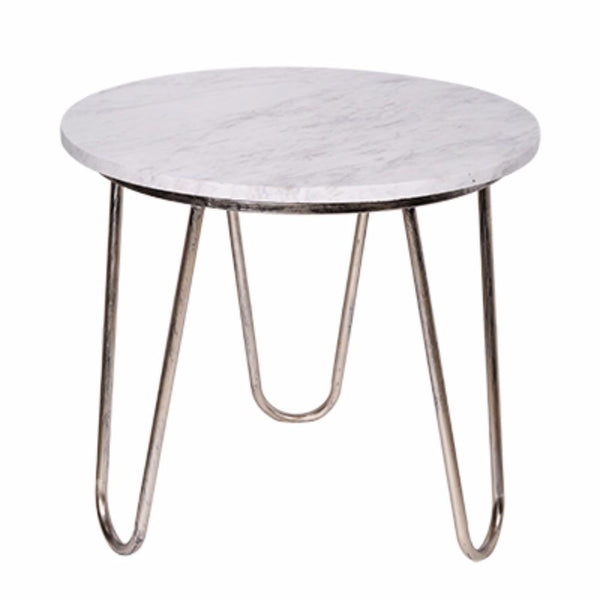 Chicly Adorning Stepney Round Side Table-Side Tables and End Tables-White-STONEIRON MDF-JadeMoghul Inc.