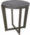 Chicly Supreme Occasional Table, Iron/Wood/Faux Leather-Coffee Tables-Black-metal woodpu-JadeMoghul Inc.