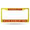 Cool License Plate Frames Chiefs Yellow Laser Colored Chrome Frame