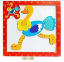 Children 3D Magnetic Puzzle Jigsaw Wooden Toys Cartoon Animals Puzzles Tangram Child Educational Toy for Children-ostrich-JadeMoghul Inc.