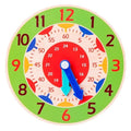 Children Montessori Wooden Clock Toys Hour Minute Second Cognition Colorful Clocks Toys for Kids Early Preschool Teaching Aids AExp