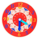 Children Montessori Wooden Clock Toys Hour Minute Second Cognition Colorful Clocks Toys for Kids Early Preschool Teaching Aids AExp
