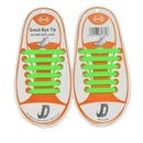 Children No Tie Silica Gel Shoe Laces-Green-JadeMoghul Inc.