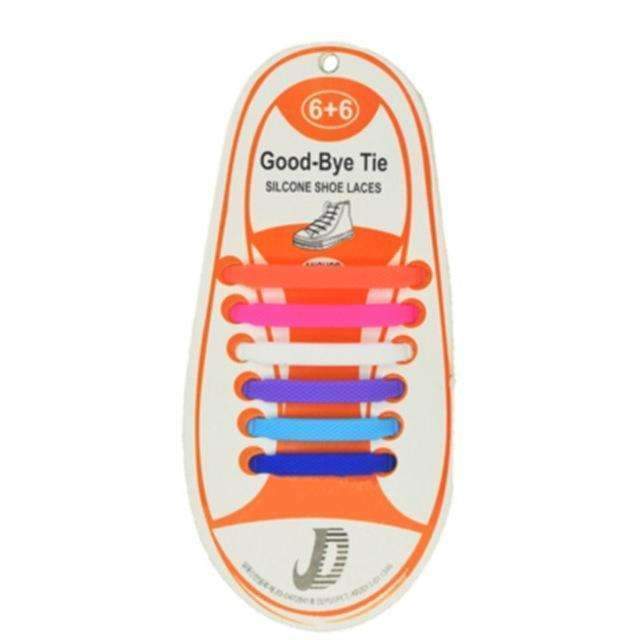 Children No Tie Silica Gel Shoe Laces-Multicolor-JadeMoghul Inc.