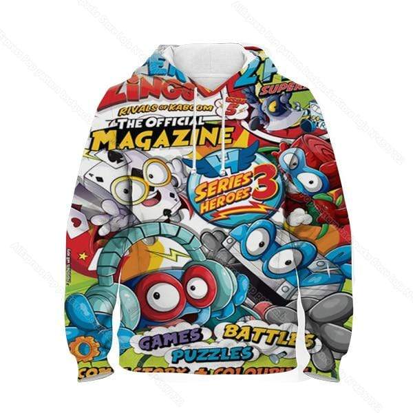 Children Super Zings Hoodie Boys Girls Cartoon 3D Printed Pullovers Kids Superzings Sweatshirt Harajuku Streetwear Spring Winter AExp