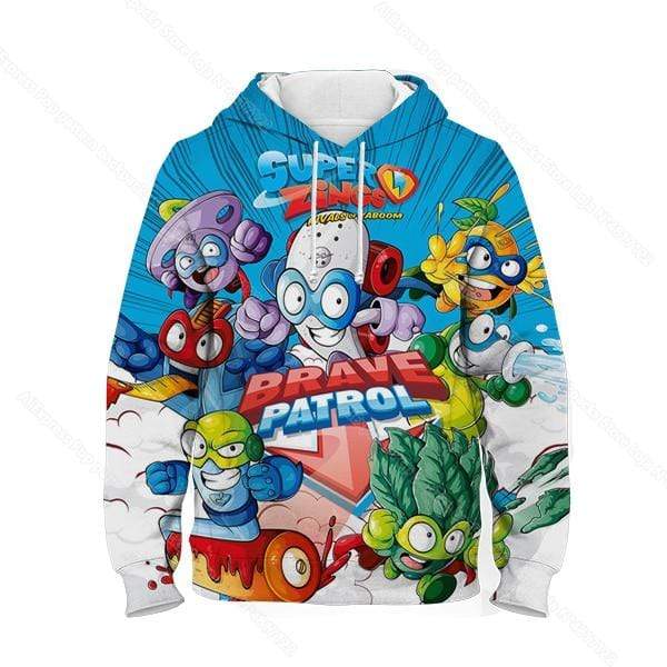 Children Super Zings Hoodie Boys Girls Cartoon 3D Printed Pullovers Kids Superzings Sweatshirt Harajuku Streetwear Spring Winter AExp
