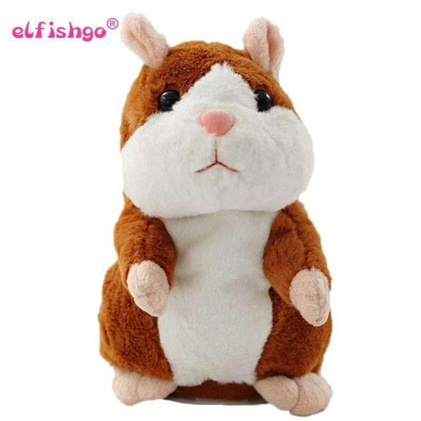 Children's Talking Hamster Plush Toy-Grey-JadeMoghul Inc.