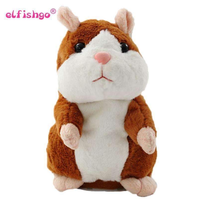 Children's Talking Hamster Plush Toy-Grey-JadeMoghul Inc.