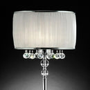 Chloe Traditional Style Table Lamp, White-Table & Desk Lamps-White, Chrome-Crystal, Glass, Metal-JadeMoghul Inc.