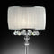 Chloe Traditional Style Table Lamp, White-Table & Desk Lamps-White, Chrome-Crystal, Glass, Metal-JadeMoghul Inc.