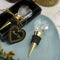 Choice Crystal Gold Bottle Stopper With Crystal Heart Design from fashioncraft-Personalized Coasters-JadeMoghul Inc.