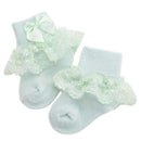 Christening Winter Warm Meias Para Bebe Cotton Baby Girl Socks,Kids Ruffled Meias Infantil Knitted Knee Lace Baby Socks Newborn-3F1004-3M-JadeMoghul Inc.