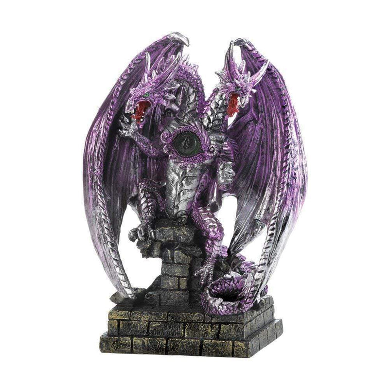 Christmas Holiday Shop Decoration Ideas Two Headed Purple Dragon Statue Koehler