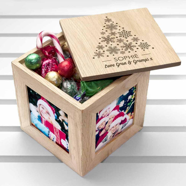Christmas Gifts Christmas Photo Cube With Festive Treats