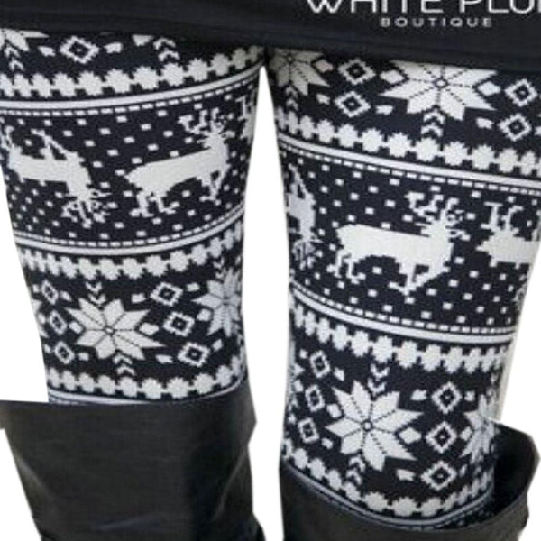 Christmas Printed Warm Leggings-01-One Size-JadeMoghul Inc.