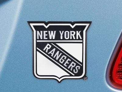 Chrome Emblem Game Room Rug NHL New York Rangers Auto Emblem 3"x3.2" FANMATS