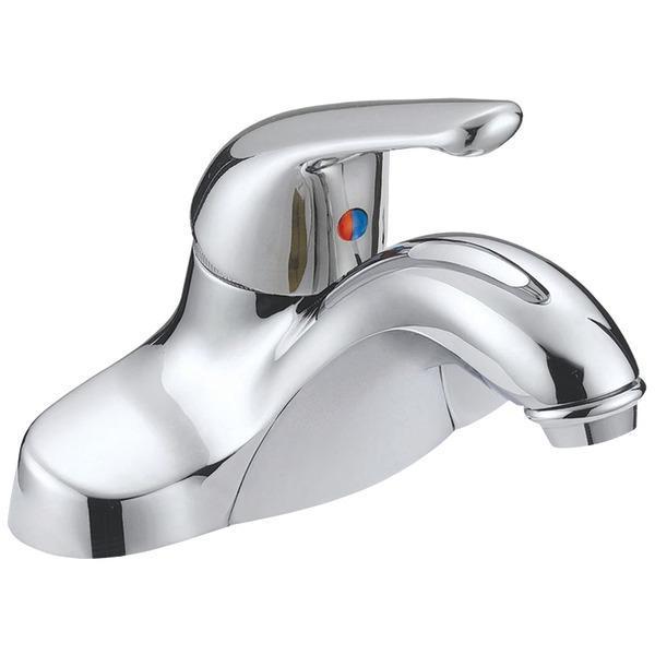 Chrome-Plated Single-Handle Bathroom Faucet-Faucets & Bath-JadeMoghul Inc.