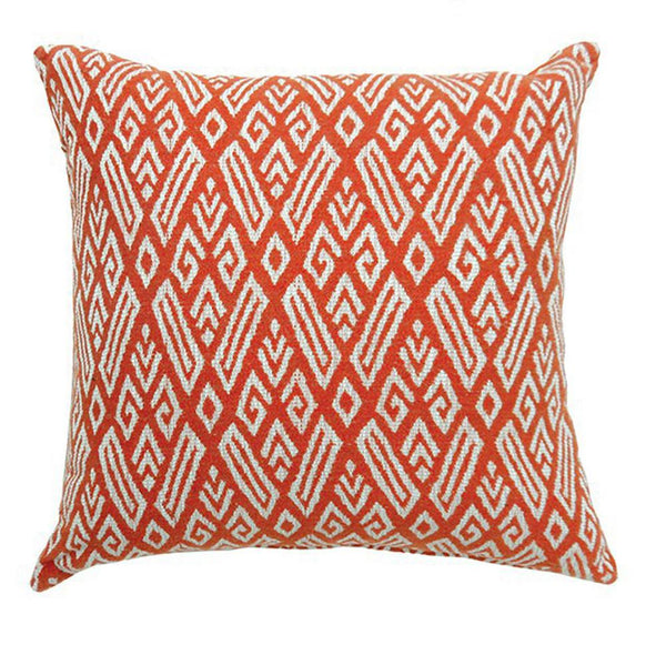 CICI Contemporary Small Pillow With fabric, Red Finish, Set of 2-Accent Pillows-Red-Cotton, Rayon, Polyester, Linen-JadeMoghul Inc.