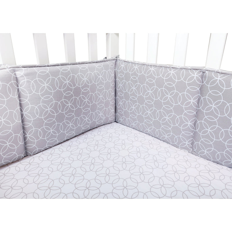 Circles Gray Crib Bumpers-GRAY CRC-JadeMoghul Inc.