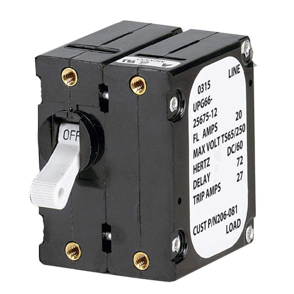 Circuit Breakers Paneltronics 'A' Frame Magnetic Circuit Breaker - 25 Amps - Double Pole [206-082S] Paneltronics